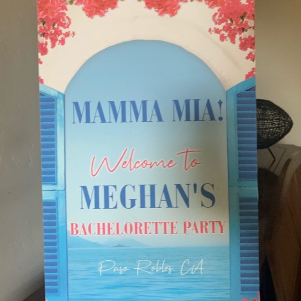 Mediterranean Style Welcome Sign, Editable Welcome Sign, Printable ...