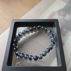 高品質　デビルアクアマリン　バングル 超高品質レアデビルアクアマリンブレスレット 11.5mm、9.5mm、8.5mm