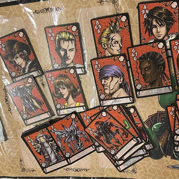 FFVIII Triple Triad Full Card Set - Etsy