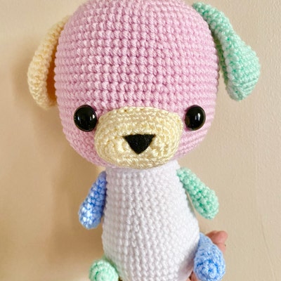 PATTERN: Cuddle-sized Puppy Dog Amigurumi, Crocheted Puppy Pattern ...