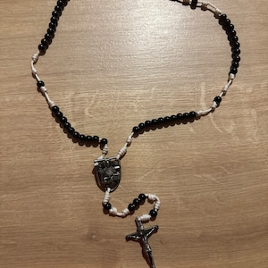 In via Pope John Paul II Crucifix Necklace Solid White Bronze Catholic ...