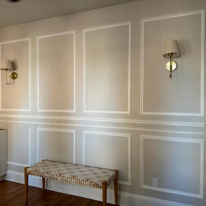 Wall Molding Package Ready to Assemble Wall Paneling Kit Pre-cut ...