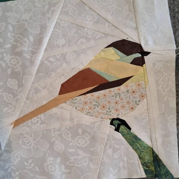 Chickadee Paper Piecing Pattern - Etsy