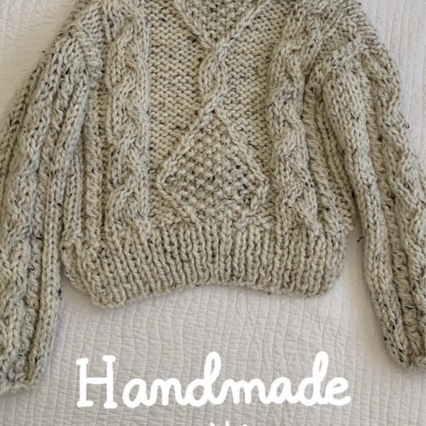 Snowfall Jumper | PDF Digital Download | Knit Cable Sweater Pattern ...