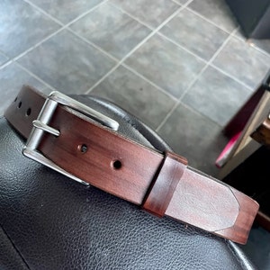 1 1/2 Belt Hand Made Leather Belt Brown Leather Belt - Etsy