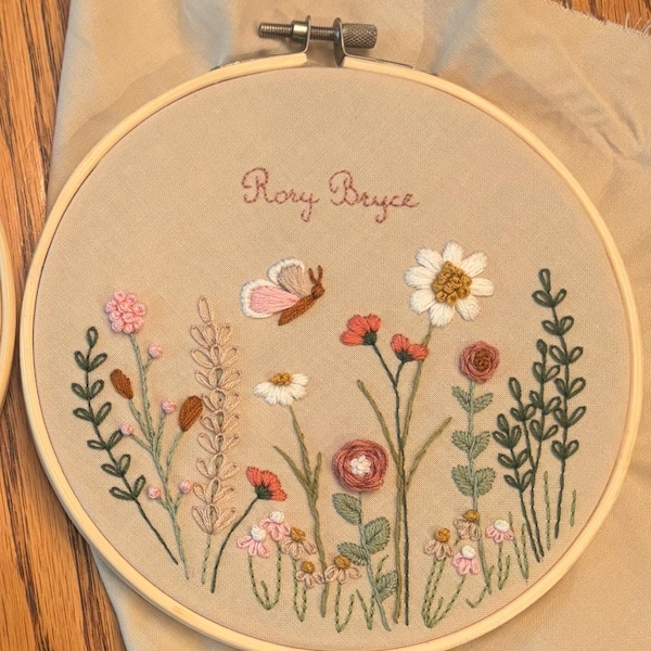 Wildflower Meadows // 6 Inch Embroidery Hoop Art // PDF Pattern With ...