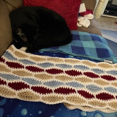 Crochet Pattern, Blanket Pattern, Easy Crochet, Beginner Pattern, for ...