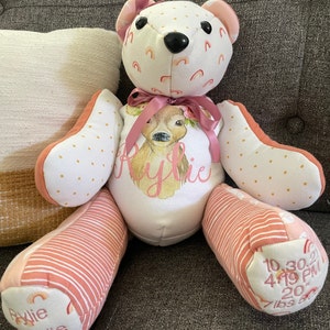 Keepsake Birth Weight Teddy Bear Stuffed Animal Weighted Memory Bear –  Nestling Keepsakes