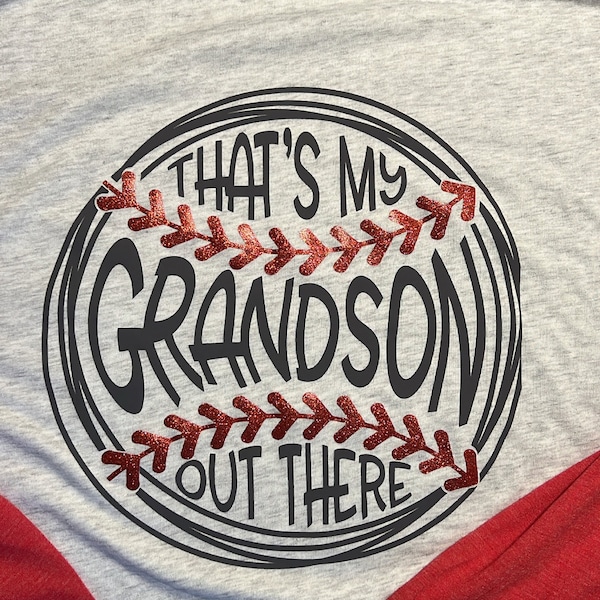 That's My Grandson Out There Svg - Baseball Svg - Baseball Cut File ...