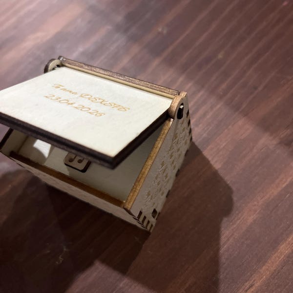 Personalized Wooden Music Box: Custom Song, Photo, and Text - Etsy