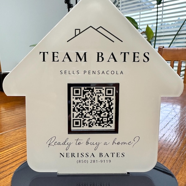 Realtor QR Code Sign | Vcard Contact QR Code | Real Estate Open House ...