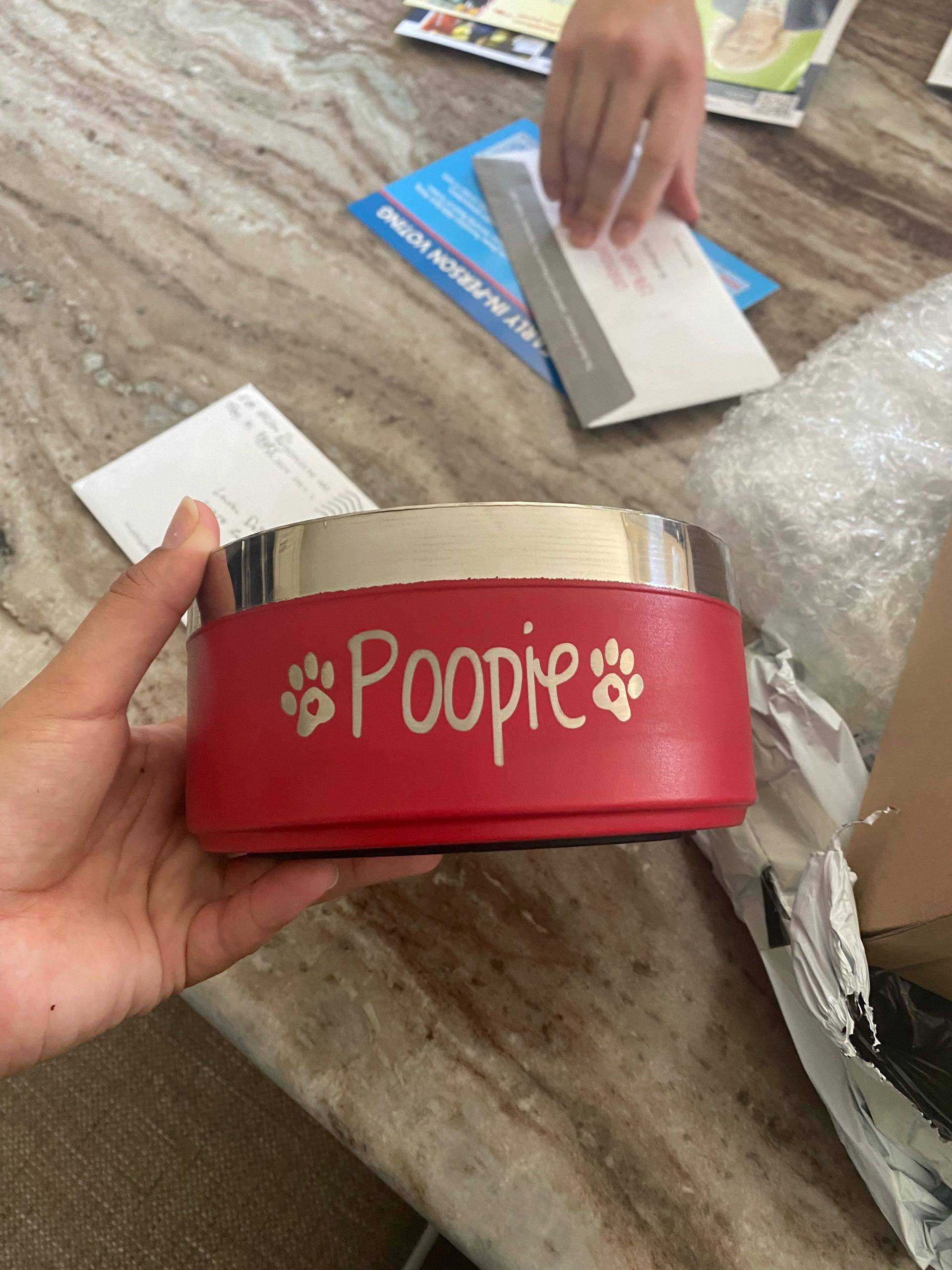 Custom Dog Bowl, Personalized Dog Food Bowl with Name, Dog Food/Water Bowls, Small-Large Bowls for Pet, Stainless Steel Cat Feeder Bowl Pet Gift