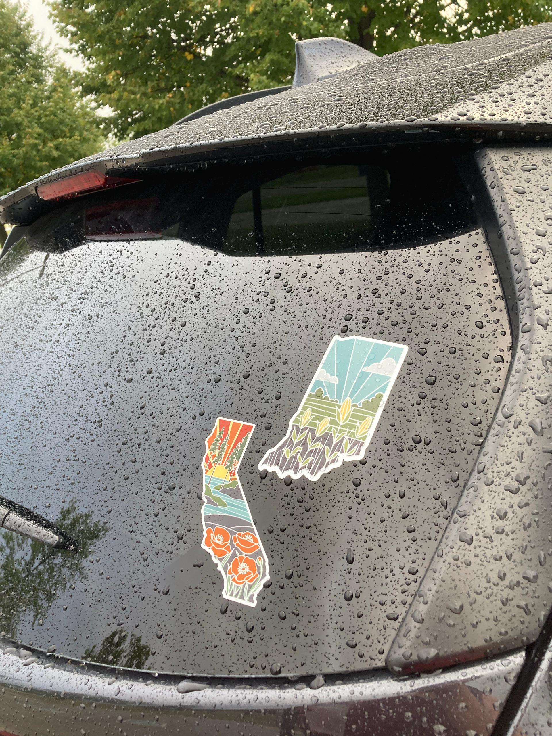 Indiana Durable Sticker | High Quality Bumper Sticker | United States Vinyl Decal | Weatherproof Sticker | Water Bottle Sticker | 4&quot;