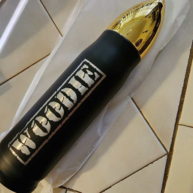 Military Retirement Bullet Thermos Gift — Just Right DeeSigns