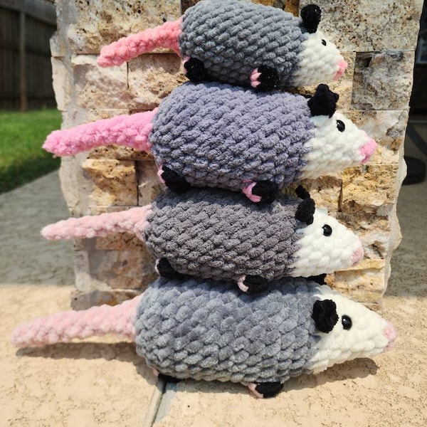 No-sew Opossum Crochet Pattern PDF | Instructions ONLY - Etsy