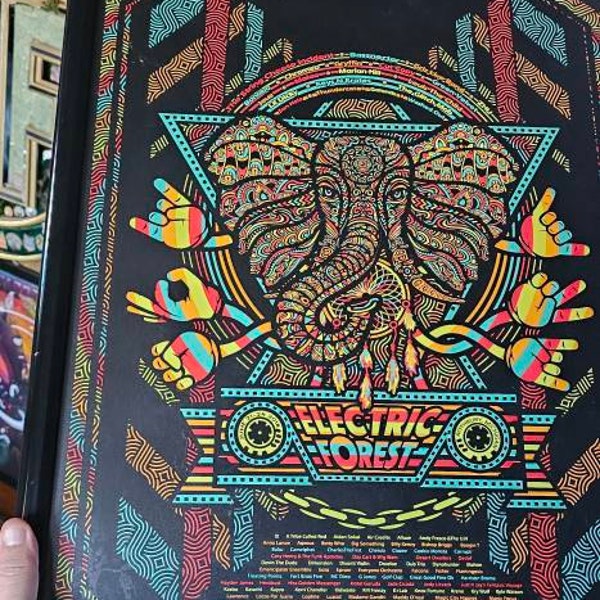 Sonic Bloom Screen Printed Holographic Foil Lineup Poster - Etsy