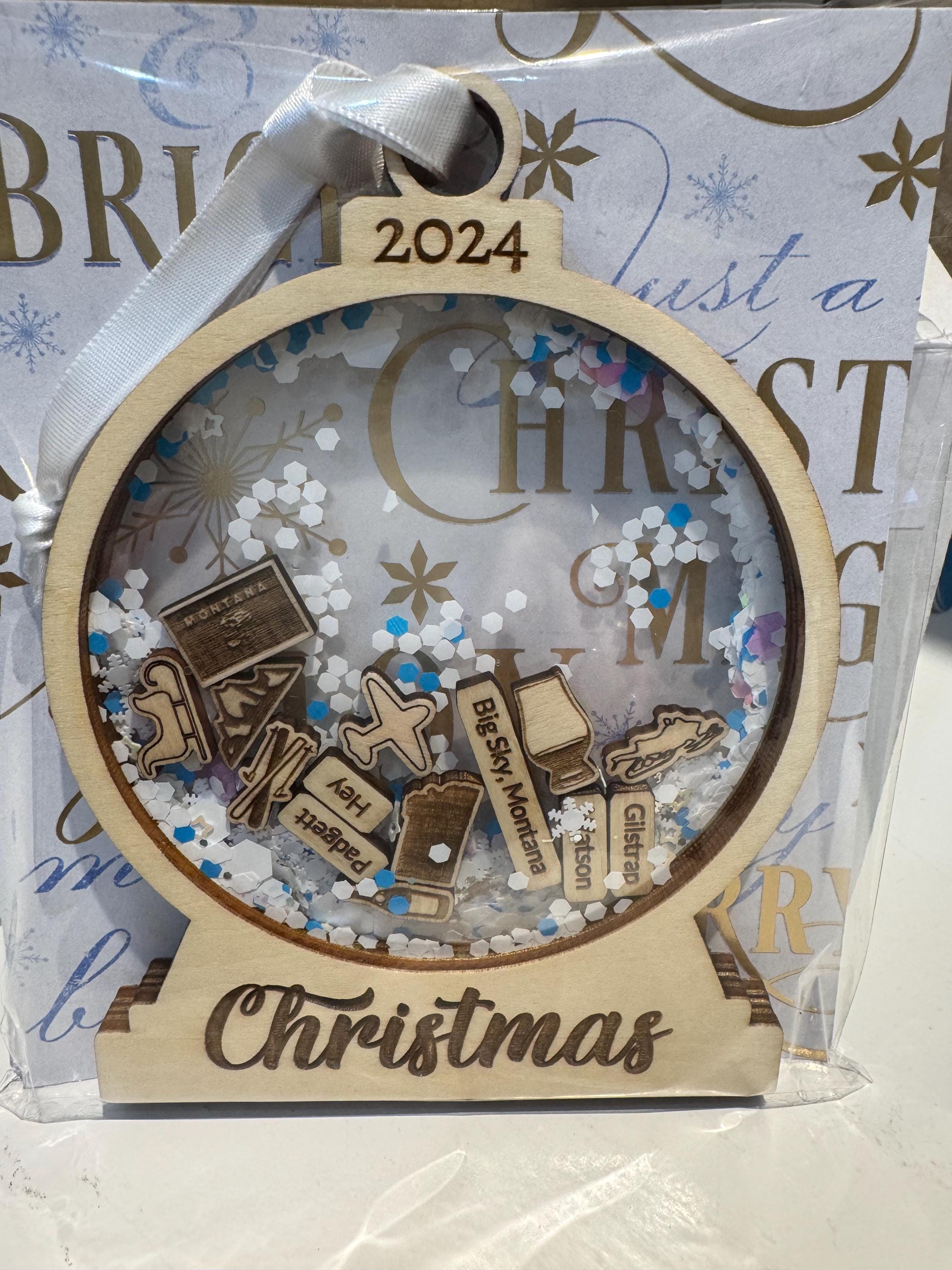 Personalized Travel Adventures Ornament, 4D Custom Shaker Ornament, Travel Christmas Ornament, Ornament Gift, Travel Decor, Travel Gift