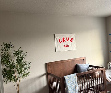 Baby name flag,canvas flag,nursery name sign,custom name banner ,boho nursery decor,Baby shower gift,wall art decor
