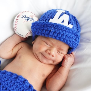 Dodgers top baby beanie