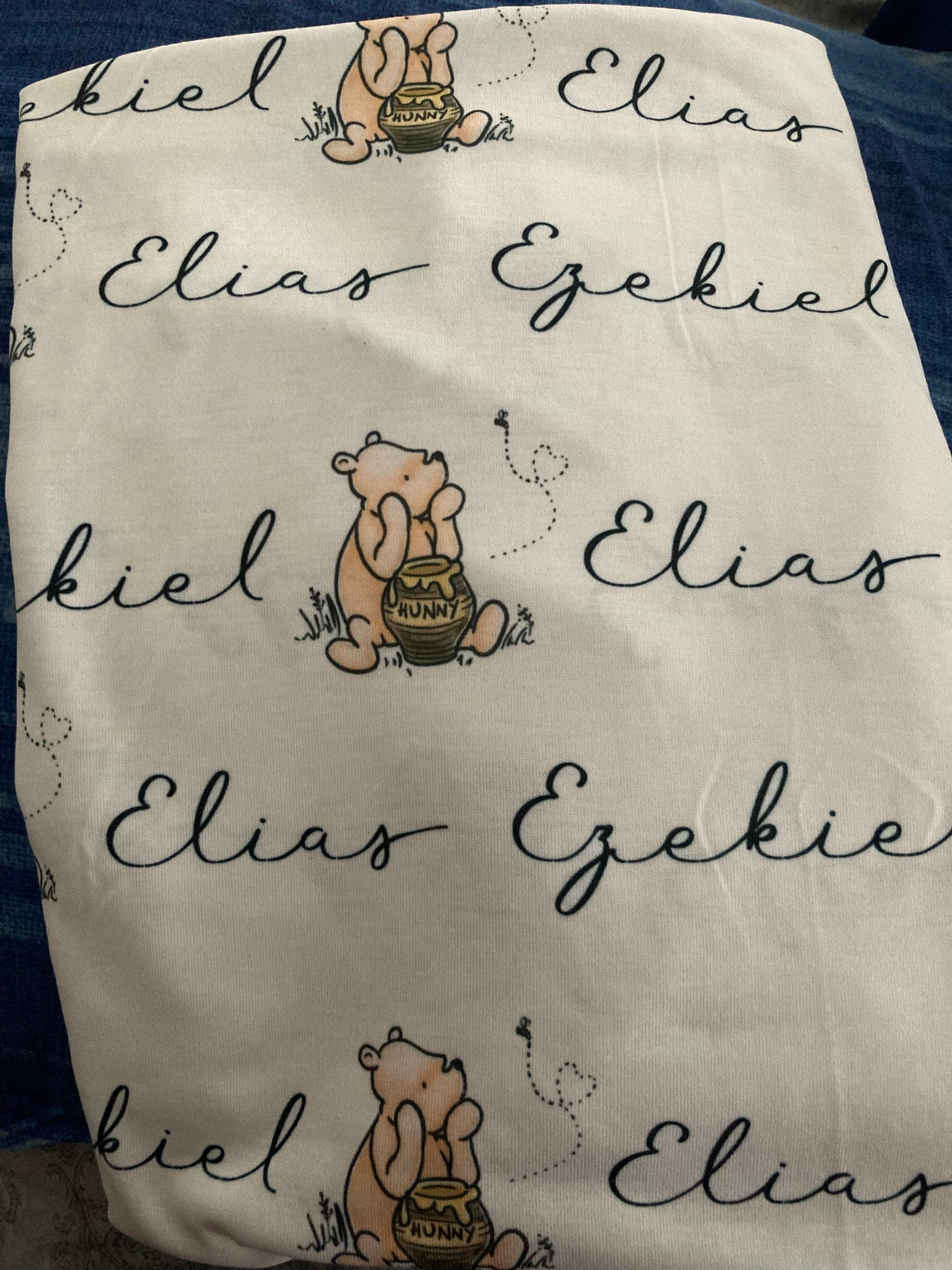 Personalized Name Baby Swaddle, Custom Name Baby Hat, Nursery Decor, Neutral Baby Blanket, Gift for Kids/Baby
