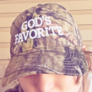 God's Favorite Embroidered Hat-mossy-oak2-camo Hat