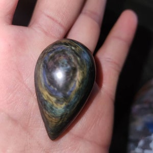 Half Pound Random Pull RARE Mexican Velvet Obsidian Rough! Old