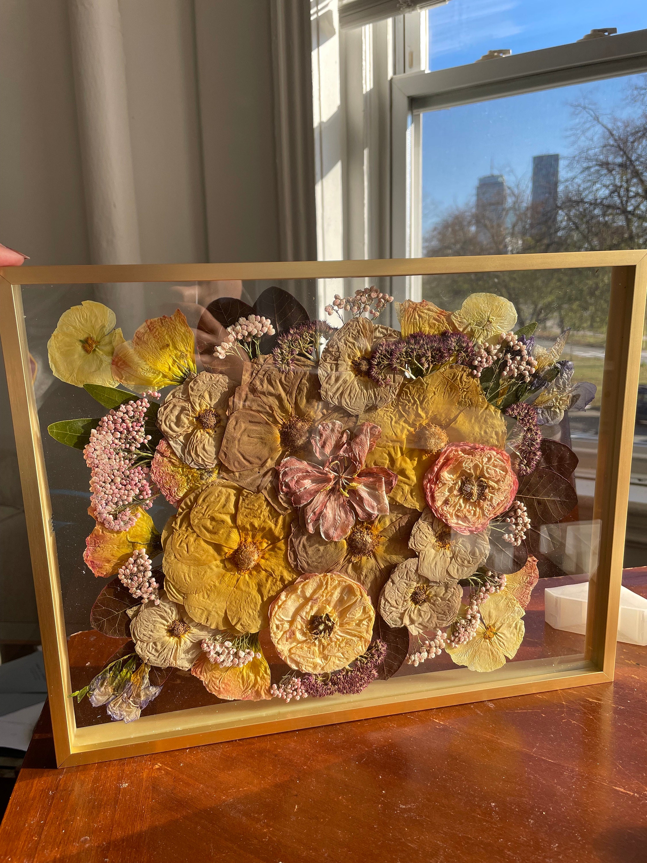 Preserved flowers from Anastasia's etsy review