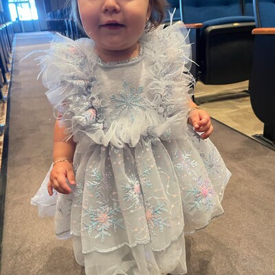 Baby Girl Blossom Emb Dress with Sheer Bonnet