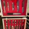 Walnut Wood Display Case 18 X 24 X 2 for Arrowheads Knives Collectibles
