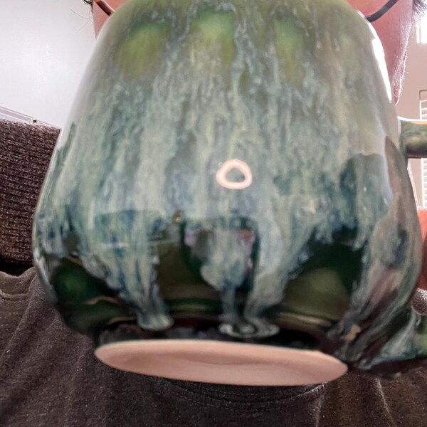 Textured Raku Vase | Raku Pottery| Copper and Blue Vase | Copper Vase ...