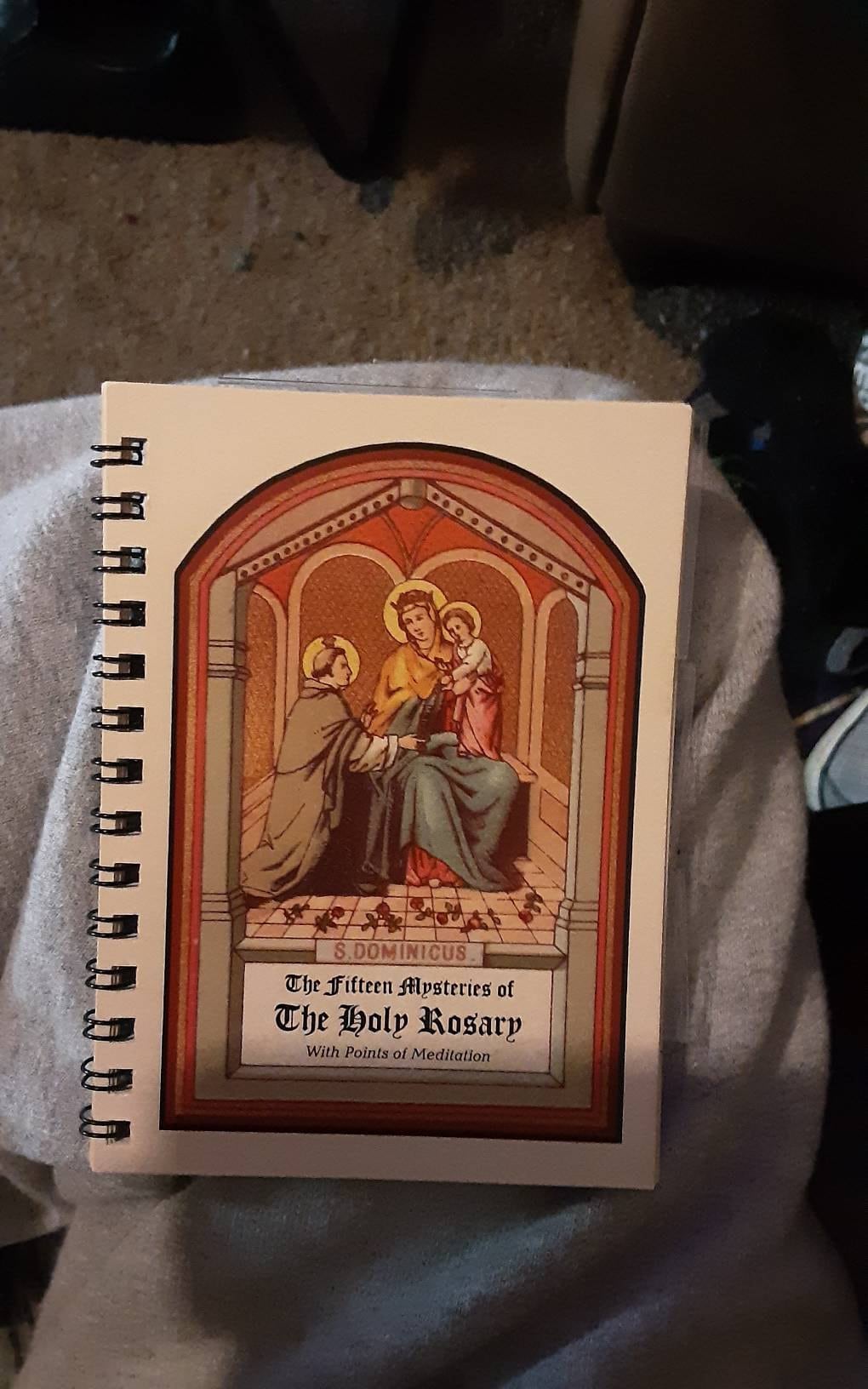 ORIGINAL!  POCKET-SIZE Rosary Meditation Book featuring 15 decades with meditations for each bead, Traditional Catholic, Latin Mass, Fatima