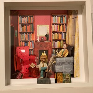 Der Grosse Gatsby Buch Diorama Shadowbox Handgemalt Etsy