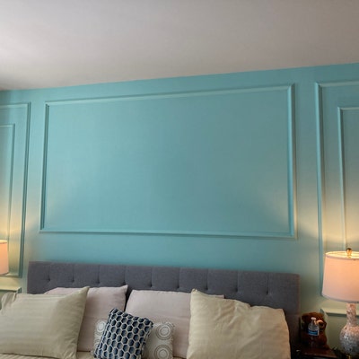 Living Room Wall Trim, Ready to Go Wall Paneling Kit, Wall Moulding ...