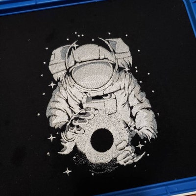 NASA Emblem Astronaut Machine Embroidery Design Space NASA Moon ...