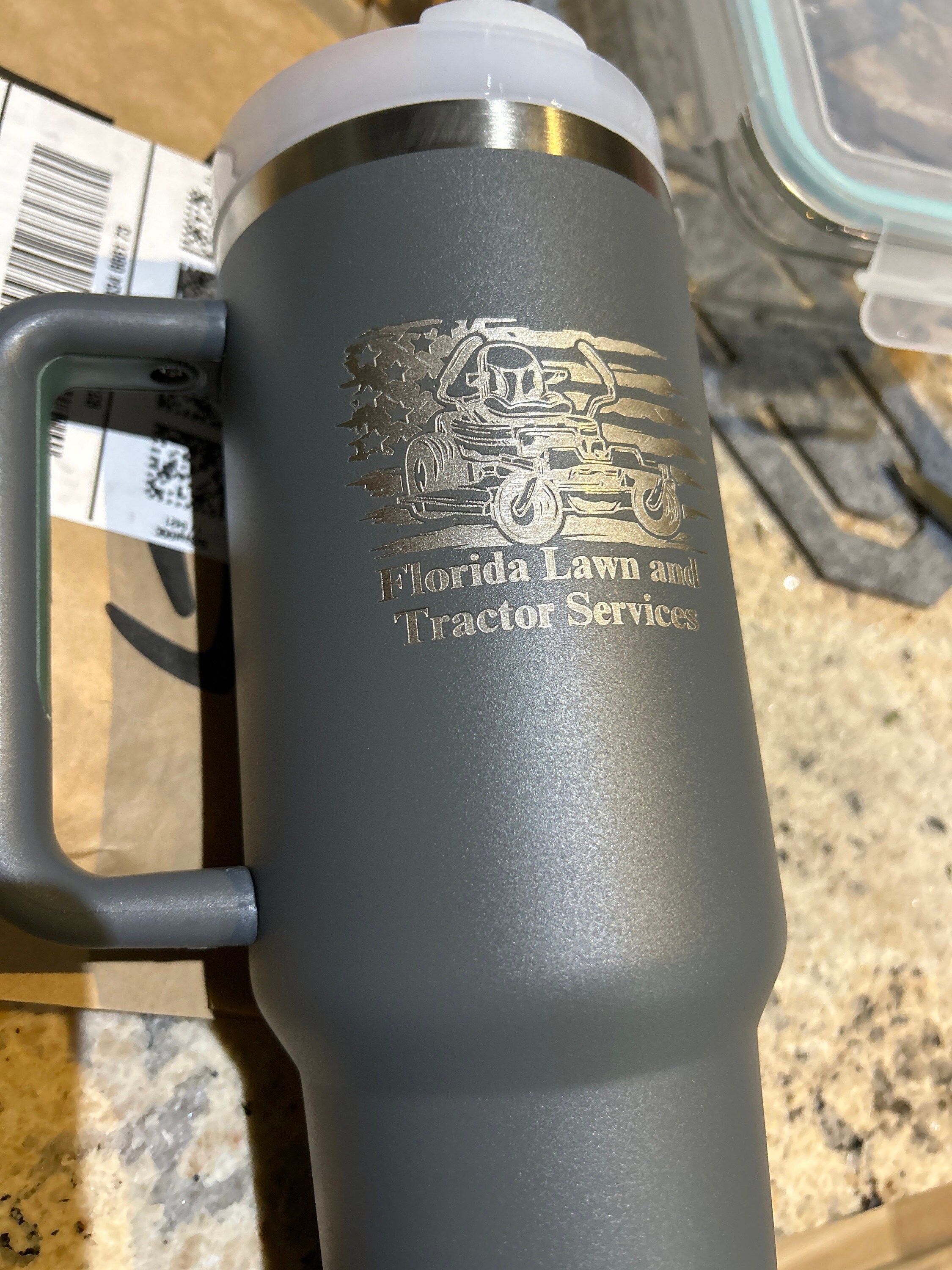 Personalized Graduation Gift - Custom Engraved 30oz Insulated Tumbler with Handle & Straw, Unique Name Design, Not Stanley Brand