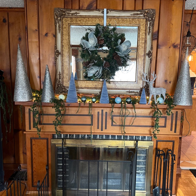 Pedestal Velvet Trees, Set of 3 Plum, Modern Christmas Decor, Mantel Décor,  Holiday Entryway, Rustic Winter Home, Farmhouse 