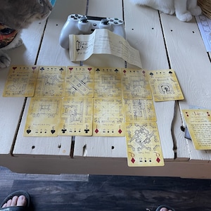 Inked Adventures Map &amp; Dice Playing Cards - Etsy