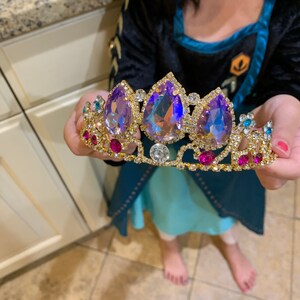 Rapunzel Tiara Gold Princess Costume Crown Gift for Little - Etsy