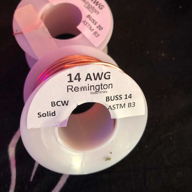 Tinned Copper Wire, Buss Wire, 14 AWG, Silver - 7 Spool Sizes - Remington  Industries