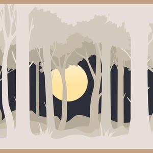 Layered Papercut, Paper Cut 3D Forest Shadow Box SVG