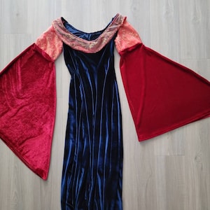 Arwen's Velvet Red and Blue Dress~ Lord of the Rings Cosplay Costume~return  of the King - Etsy