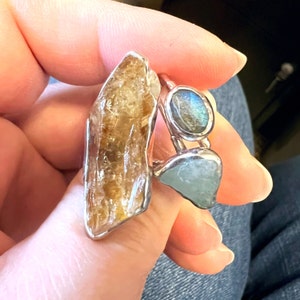 Customer photo from Marissa, Raw Crystal Ring Mystery Box! 3 Ring Set
