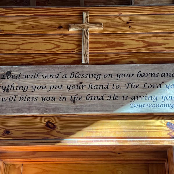 Christian Wood Sign – Bible Verse Wall Art – Scripture Wall Décor ...