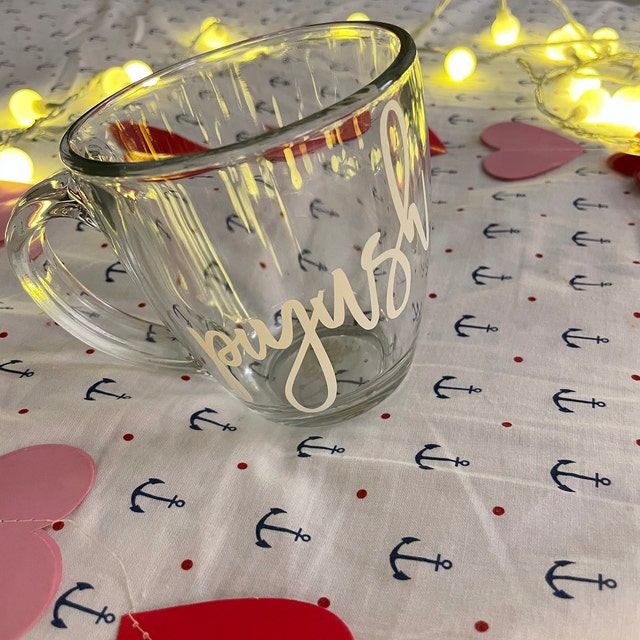 Glass Mug Personalized Glass Coffee Mugs Fall Mug Holiday Mugs Holiday  Gifts for Friends Personalized Gifts for Coworkers EB3289P 