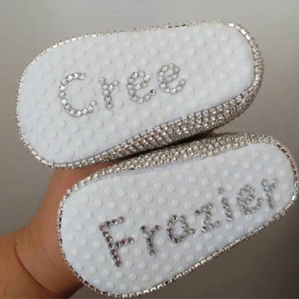 Bimbalo Rhinestone Baby Girl Christening Shoes for girls