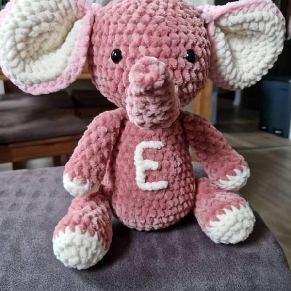 Anne the No Sew Elephant Crochet Pattern / Amigurumi Plushie PDF File ...