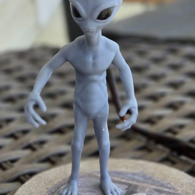 Grey alien figurine ufo extraterrestrial Area 51 from Outer space