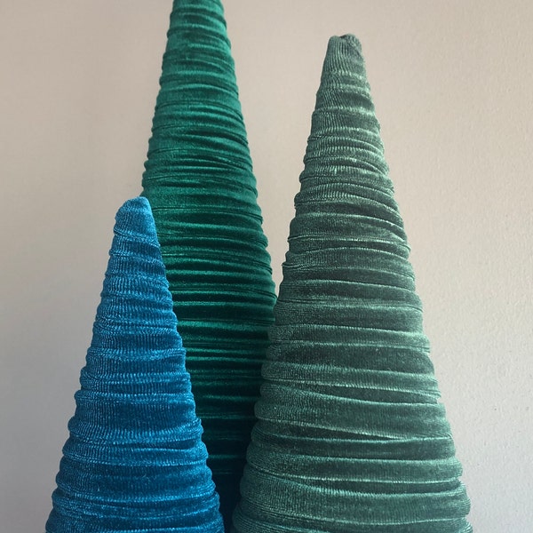Velvet Trees Create Your Own Set of 3, Valentine's Trending Colors ...