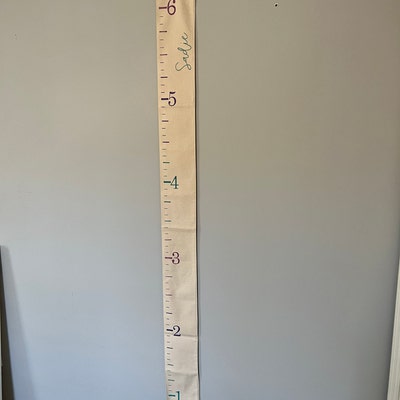 Personalized Canvas Growth Chart Ruler Family Growth Chart - Etsy