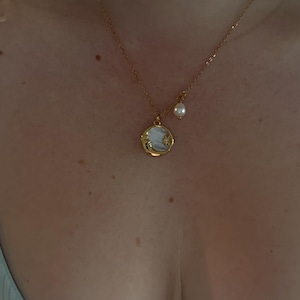 Dainty Emerald Necklace, Green Emerald Choker, Emerald Jewelry, Emerald Pendant Necklace, May Birthstone Necklace, Waterproof Gold Necklace